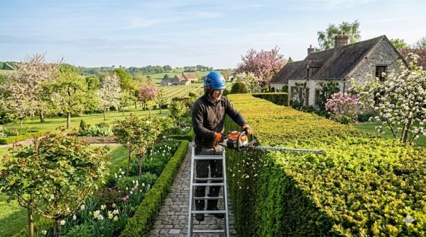 Entretien jardin au printemps